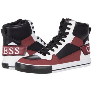 New GUESS Men's Pasq Sneaker, Dark RED